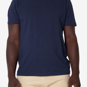 Polo senza colletto in cotone Blu