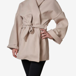 Cappotto morbido con cintura