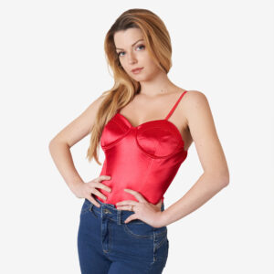 Body raso con zip